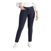 MAC Dream Jeans Straight-Leg Dark Rinsewash Blue, Dam