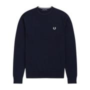 Fred Perry Navy Blue Classic Sweater Blue, Herr