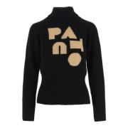 Patou Stiliga Turtlenecks för en Chic Look Black, Dam