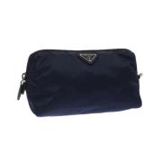 Prada Vintage Pre-owned Nylon prada-vskor Blue, Dam