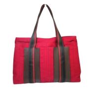 Hermès Vintage Pre-owned Canvas totevskor Red, Dam