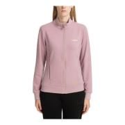 Emporio Armani EA7 Enfärgad Sweatshirt med Dragkedja och Logga Pink, D...