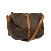 Louis Vuitton Vintage Pre-owned Canvas louis-vuitton-vskor Brown, Dam