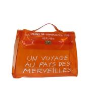 Hermès Vintage Pre-owned Vinyl handvskor Orange, Dam