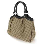 Gucci Vintage Pre-owned Canvas gucci-vskor Beige, Dam