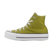 Converse Höjda Chuck Taylor All Star Sneakers Green, Dam