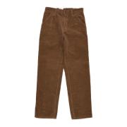 Carhartt Wip Sammet Arbetsbyxor med Verktygsfickor Brown, Herr