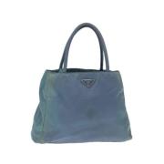 Prada Vintage Pre-owned Nylon prada-vskor Blue, Dam