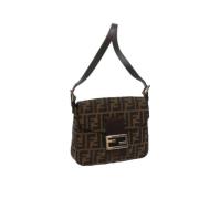 Fendi Vintage Pre-owned Canvas fendi-vskor Black, Dam