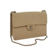 Chanel Vintage Pre-owned Bomull chanel-vskor Beige, Dam