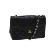 Chanel Vintage Pre-owned Canvas chanel-vskor Black, Dam