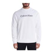 Calvin Klein Logo Relief Bomullströja White, Herr