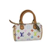 Louis Vuitton Vintage Pre-owned Canvas handvskor White, Dam