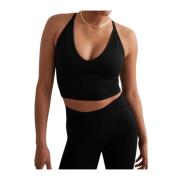 Aim'n Sömlös Cross Back Bralette Black, Dam