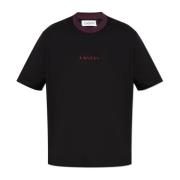 Lanvin T-shirt med logotyp Black, Herr