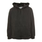 Samsøe Samsøe Zip Hoodie med avslappnad passform Gray, Herr