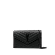 Saint Laurent Cross Body Bags Black, Dam