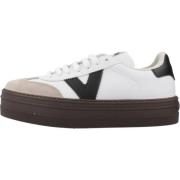 Victoria Snörade sportiga Sneakers White, Dam