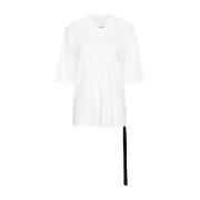 Rick Owens Valross T-shirt Vit Bomull Italien White, Dam