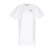 Adidas Vit Tee Klänning med Flätade Snören White, Dam