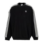 Adidas Klassisk Oversized Crewneck Sweatshirt Svart Black, Dam