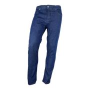 Aquascutum Mörka Denim Jeans Tillverkade i Italien Blue, Herr