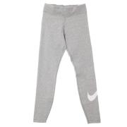 Nike Essential Legging med Tryckt Swoosh-logotyp Gray, Dam