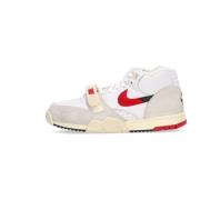 Nike Hög Air Trainer 1 Sneaker Vit/Röd/Svart White, Herr