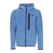 Nike Tech Fleece Huvtröja Med Dragkedja Blue, Herr