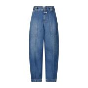 Closed Arbetarstil Jeans med Justerbar Passform Blue, Dam