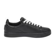 Versace Jeans Couture Låga Lädersneakers - Svart Black, Herr