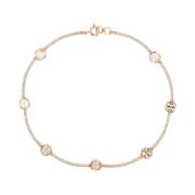 Tory Burch Kristallprydd Guld Choker Halsband Yellow, Dam