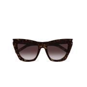 Saint Laurent Kate Cateye Solglasögon Brun Tortoise Brown, Dam