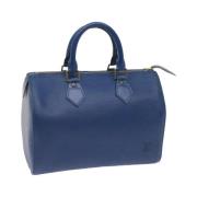 Louis Vuitton Vintage Pre-owned Laeder handvskor Blue, Dam