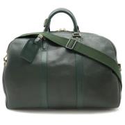 Louis Vuitton Vintage Pre-owned Laeder resvskor Green, Dam