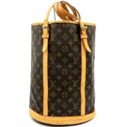 Louis Vuitton Vintage Pre-owned Canvas axelremsvskor Brown, Dam