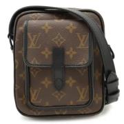 Louis Vuitton Vintage Pre-owned Canvas axelremsvskor Brown, Dam