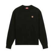 Kenzo Broderad Klassisk Sweatshirt Black, Herr