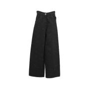 Chanel Vintage Pre-owned Bomull jeans Black, Dam