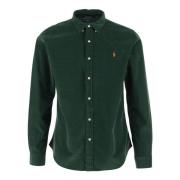 Polo Ralph Lauren Grön Bomullsskjorta med Logotyp Green, Herr