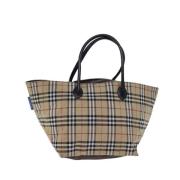 Burberry Vintage Pre-owned Nylon totevskor Beige, Dam