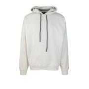 44 Label Group Vit Logotyp Hoodie Sweater White, Herr