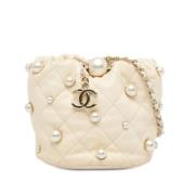 Chanel Vintage Pre-owned Laeder chanel-vskor White, Dam