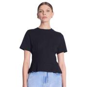 Berenice Svart Edwin T-shirt Black, Dam