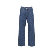 Chanel Vintage Pre-owned Bomull jeans Blue, Dam