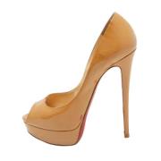 Christian Louboutin Pre-owned Pre-owned Laeder klackskor Beige, Dam