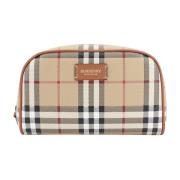 Burberry Beige Check Beauty Case Beige, Dam