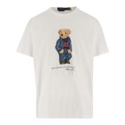 Polo Ralph Lauren Bomull T-shirt med Polo Bear print White, Herr