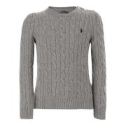 Polo Ralph Lauren Ull Kashmir Pullover Grå Gray, Dam