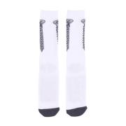 HUF Vit Hardware Socka med Broderi White, Herr